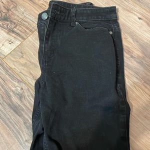 Black Denim Jeans, Size 4P